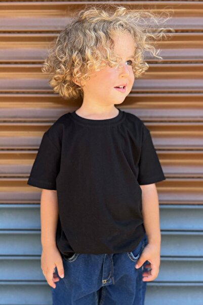 Breeze T-Shirt για αγόρι Basic 4-14 ετών, Μαύρο