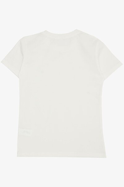 Breeze 4-8 Years Old Boy Long Sleeve Ecru T-Shirt