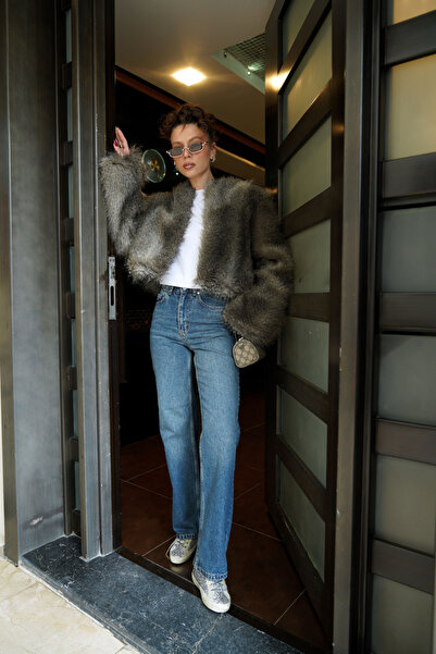 SeninOlsun Mavi Zr Yüksek Bel Palazzo Jean