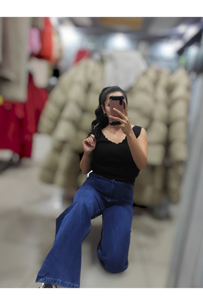 Sublime Butik Φαρδιά τζιν με στενή μέση