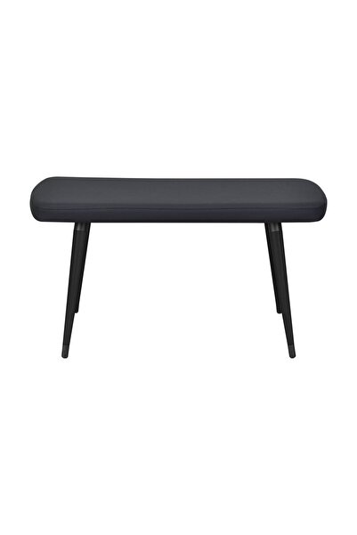 VİLİNZE Eames Ahşap Ayak Deri Mutfak Masası Bankı