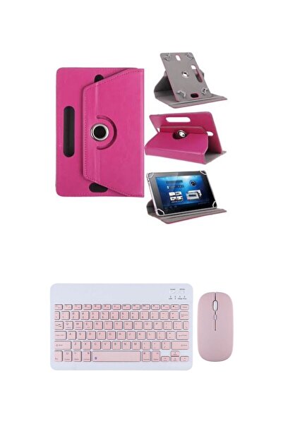 corcishop Hometech Alfa 11BT Kılıf Uyumlu Standlı Kablosuz Bluetooth Klavye M...