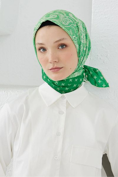 Emproyal Eșarfă din bumbac cu model etnic imperial Benetton
