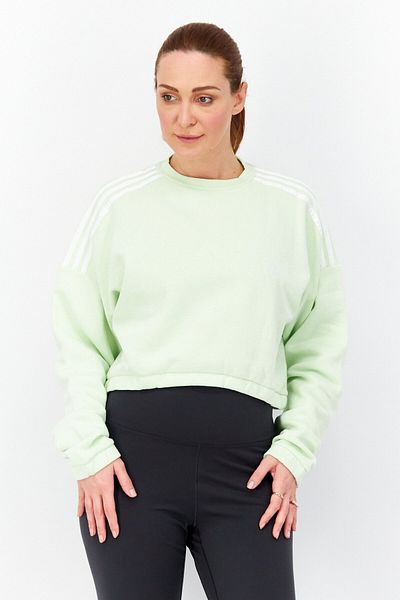 adidas Women Sportswear Fit Long Sleeves Training Sweatshirt, Lime