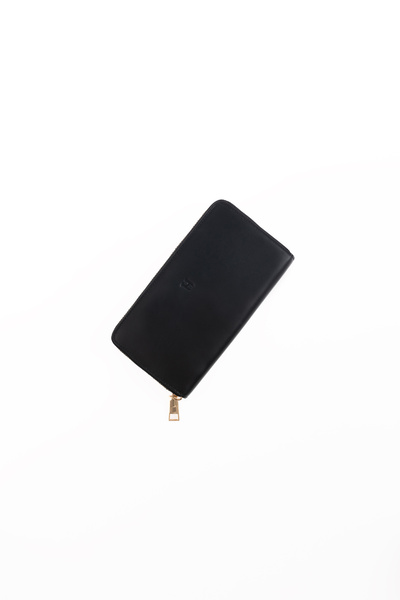 HELMBROOK Portofel mare Amelia din piele naturală, negru-brun, pentru femei, ...