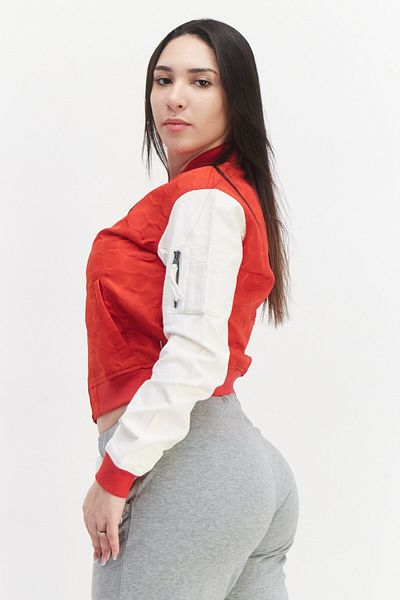 converse Women Sportswear Fit Long Sleeves Walking Jacket, Red