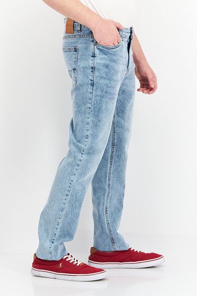Nautica Erkek Havuç Fit Yıkama Kot Pantolon, Mavi