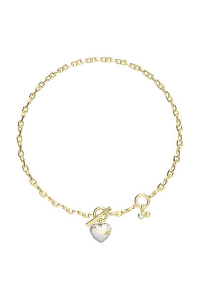 Guess In My Heart Gold Necklace Jubn04494jwygt-u