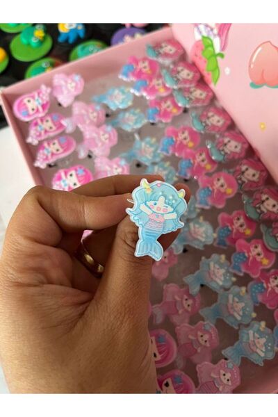 EyER Shoping Deniz Kızı Çocuk Ayarlanabilir Işıklı Yüzük