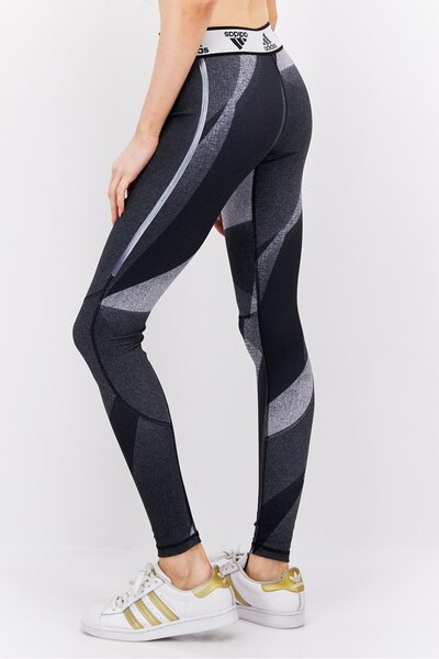 adidas Women Sportswear Fit Brand Logo Training Leggings, Black