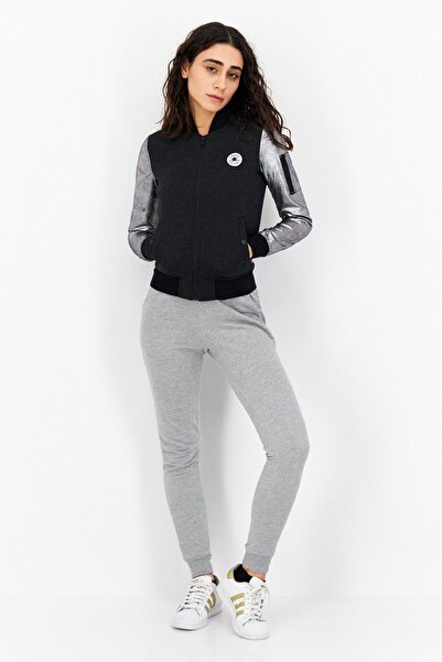 Converse Women Sportswear Fit Training Bomber Jacket, Black