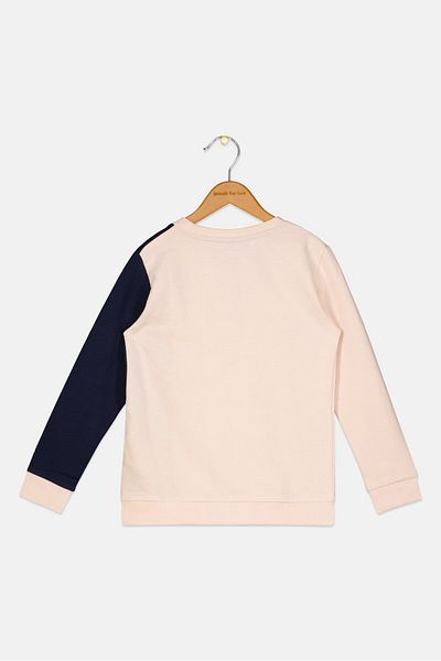 NAUTICA COMPETITION Kid Girl Crew Neck Brand Logo Sweatshirt, Pink