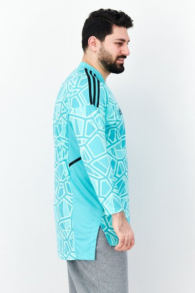 adidas Men Sportswear Fit Long Sleeve Football Jersey, Turquoise