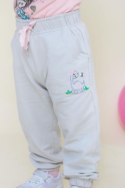 Breeze 1-4 Years Girl's Dinosaur and Butterfly Embroidered Bottom Cute Stone