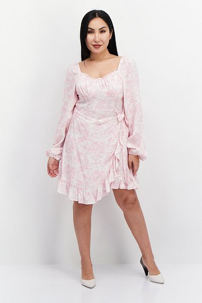 Bcbgeneration Women Allover Print Mini Dress, Pink Combo