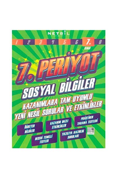Netbil Yayınları Netbil 7. Sınıf Periyot Sosyal Bilgiler Soru Bankası Sürpriz Hediye