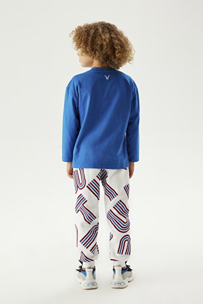 Nebbati Bg Store Boy's Saks T-shirt 23fw0nb3522