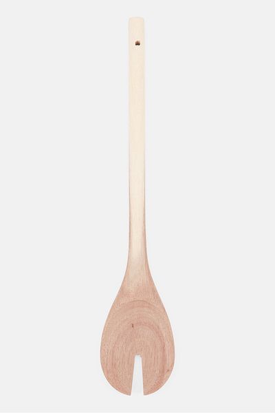 FACKELMANN Wooded Fork Salad 33cm, Tan