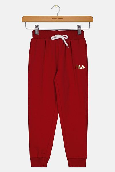 Fila Toddlers Girl Brand Logo Jogger Pant, Burgundy