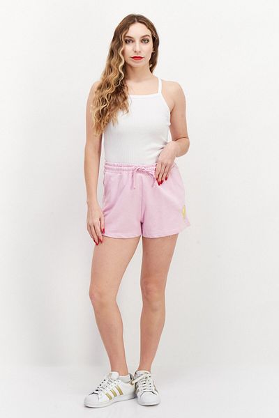 SMILEY Women Graphic Print Basic Shorts, Pink
