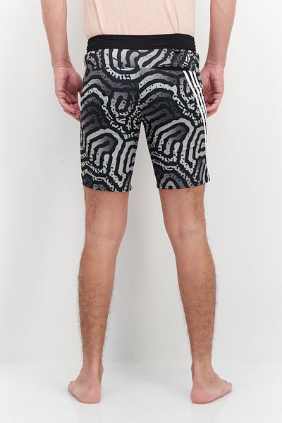adidas Men Allover Print Board Short Swimwear, Black Combo