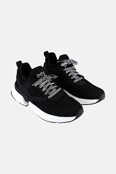 SKECHERS Women Lace Up Overpass Training Shoes, Black