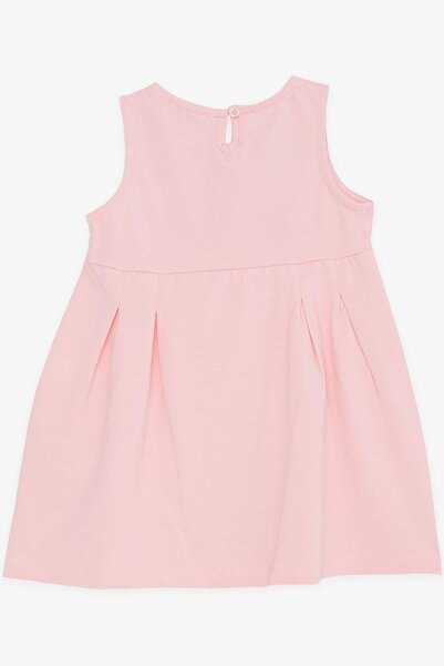 Breeze Girl's Dress, Embroidered, Sequined, Cute Kitten Printed, 1.5-5 Years, Pink