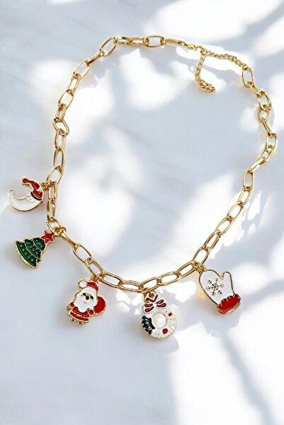 PETEK AKSESUAR Yılbaşı Noel Temalı Kolye