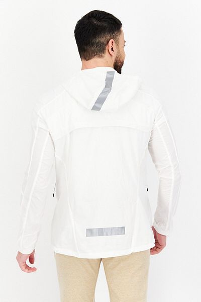 adidas Men Sportswear Fit Long Sleeves Outdoor Jacket, White