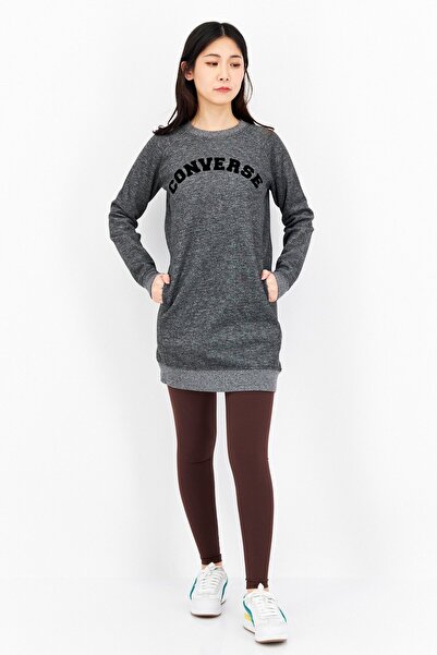 Converse Women Sportswear fit Brand Logo Training Sweatshirts, Black