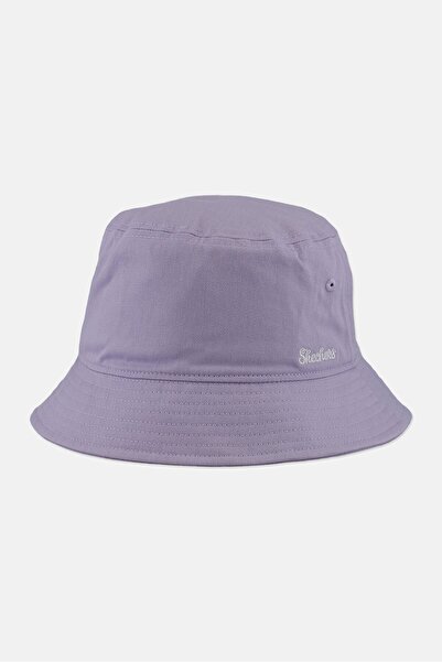 SKECHERS قبعات دلو مطرزة بشعار للرجال، لون لافندر