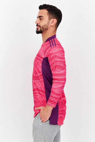 adidas Men Sportswear Fit Long Sleeve Training Jersey, Pink