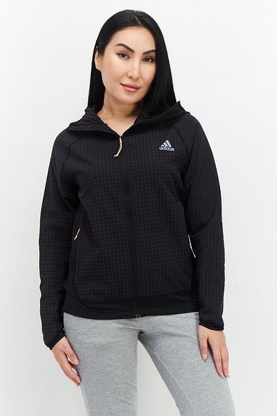 adidas Women Sportswear Fit Training Hooded Sweatshirt, Black