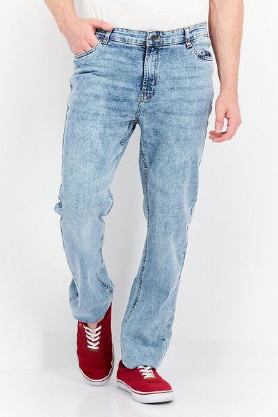 Nautica Erkek Havuç Fit Yıkama Kot Pantolon, Mavi