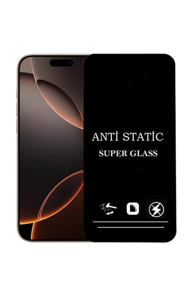 anti Static Screen Protector Dustproof Tempered Glass Compatible with iPhone 16 Pro Max