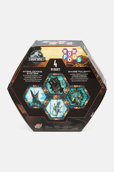 JURASSIC WORLD Wow Pods Light Up Figures Triceratops, Blue