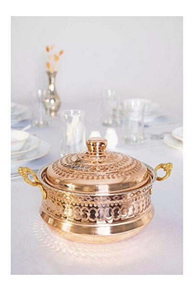 Bakır Concept Bakır Tencere Mardin İşlemeli Model 5 Litre Bakır Renk