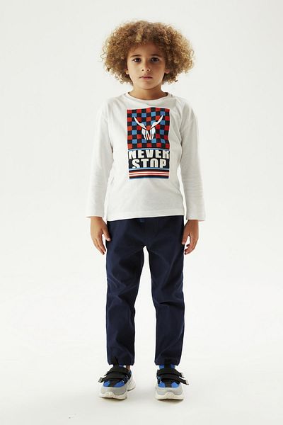 Nebbati Bg Store chlapecké bílé tričko 23fw0nb3516