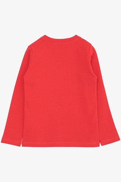 Breeze Coral Colored Long Sleeve T-Shirt for 4-8 Years Old Boys