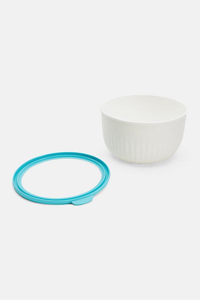 OGGI Food Serving Container Storage With Lid, White