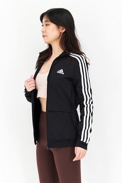 adidas Women Sportswear Fit Long Sleeve Training Jacket, Black
