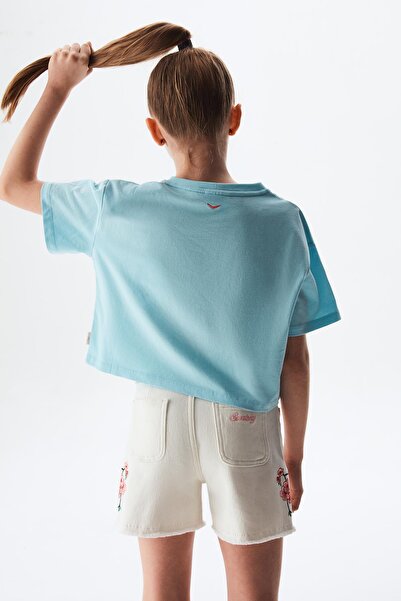 SWATSKY Bg Store Girl's Blue Tshirt 23Ss0Sw6533