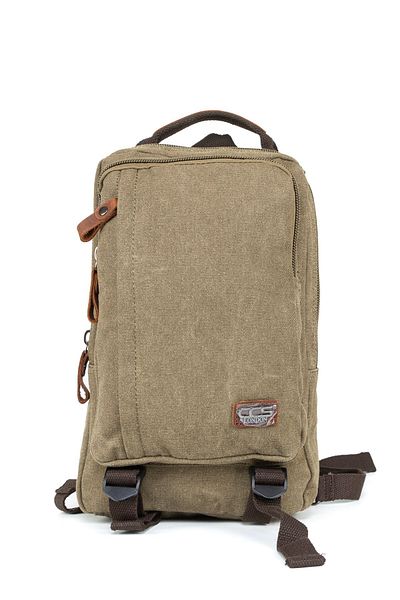 Necati Çanta Σακίδιο πλάτης Khaki Mini Canvas - Multi-Eye