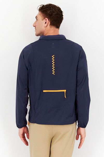 adidas Men Sportswear Fit Mock Neck Outdoor Jacket, Navy