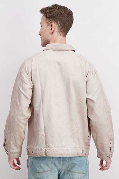 adidas Men Sportwear Fit Fashion Denim Jacket, Dirty White