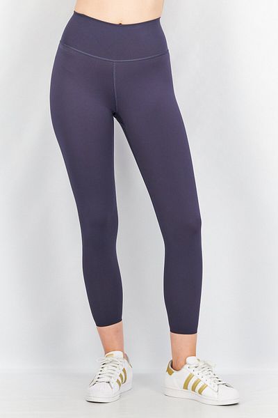 adidas Women Tight Fit Brand Logo Running Leggings, Navy Blue