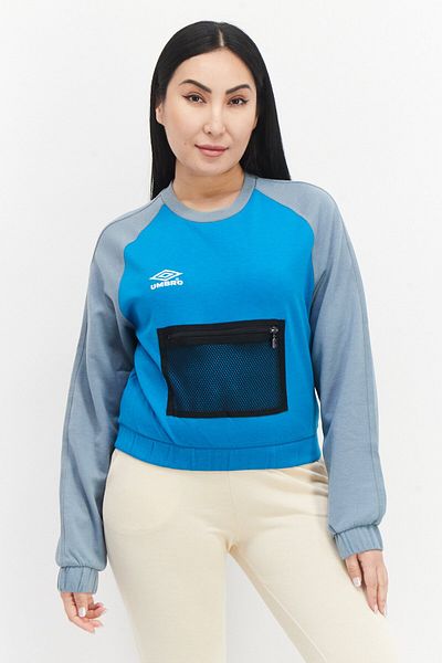 UMBRO Women Sportswear Fit Training Sweatshirt, Teal