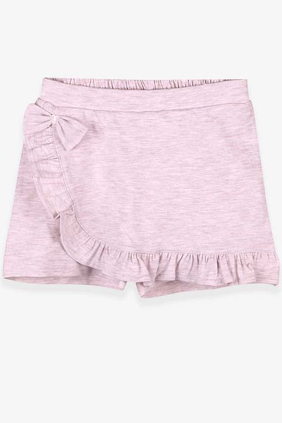Breeze 1.5-5 Years Beige Girl's Skirt and Bow Detailed Shorts