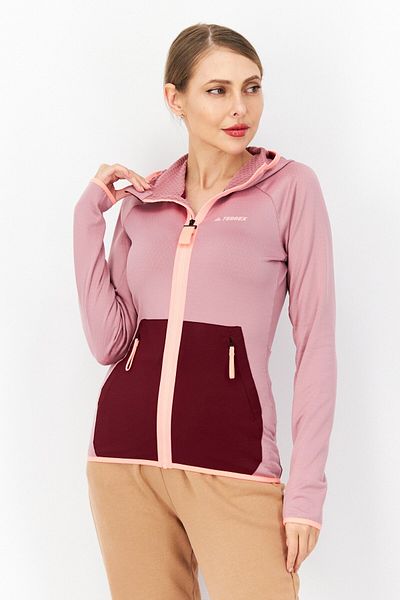 adidas Women Sportswear Fit Training Sweatshirt, Mauve Combo
