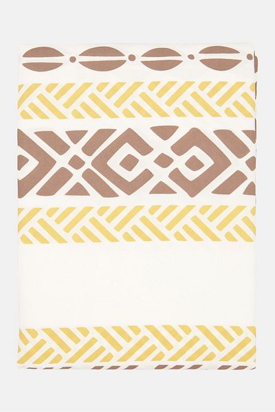 ALLURE Sorento Shower Curtain, White Combo